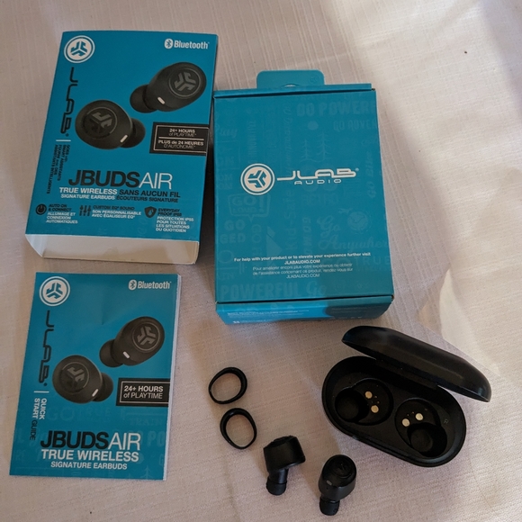 JBuds Air Bluetooth ear buds black complete in packaging wireless - Picture 2 of 6